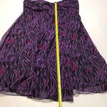 EXPRESS  Strapless Party Dress 6 Pink and Purple Photo 3