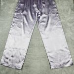 Natori  Womens Satin Pajama Set Long Sleeve Purple Size S Small Photo 11