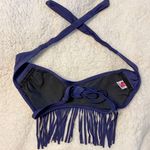 Bikini Lab Navy Bikini Top with Fringe from The Photo 1
