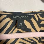 Banana Republic Zebra print boho dress long sleeve ruffle bottom Photo 7