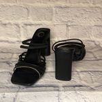 Journee Collection  Black Strappy Heels Photo 1