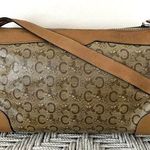 CELINE  Macadam Diffusion Tan Canvas and Leather Crossbody Bag Photo 0