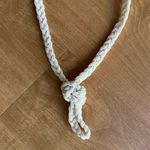 Vintage Square Beaded Woven Crossbody Bag, Cream Photo 3