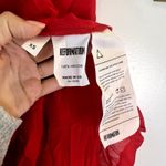 Reformation Garbo Wrap Midi Dress Cherry Red NWT Size XS Photo 2