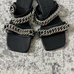 ANINE BING  Tony Sandals Chain Link Leather Photo 12