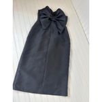 Anthropologie Hutch Black Strapless Bow Back Sweetheart Neck Mini Dress Cocktail Party Sz 2 Photo 3