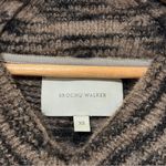 Brochu Walker  Dutton Wool Blend Spacedye Sweater Size XS Oversized Brown Fall Photo 2
