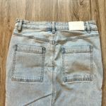 Meshki Light Wash Maxi Denim Skirt Size S Photo 10