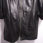 Kobakko (MR) Black Leather Suede Reversible Long Zip Up Jacket Size M Size M Photo 6