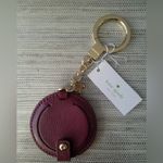Kate Spade " Compact Mirror Keyfob, Color: Blackcherry NWT Photo 1