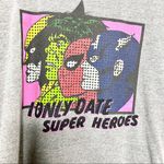 Mighty fine Marvel I Only Date Super Heroes Graphic Tee Size Small Photo 3