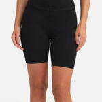 Mate the Label  ORGANIC STRETCH BIKER SHORTS Black SMALL COTTON SPANDEX WORKOUT Photo 0
