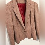 Tomboy Brand Vintage Pink Herringbone Tweed Blazer Pink Size XS Photo 1