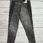 Adidas 3 Stripe Tight Aeroready 7/8 Leggings Fitness Pants Grey Blk Size Medium Photo 7