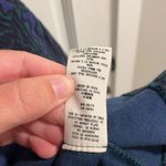 Free People Amelia Blue Damask Pattern 60s Style Drop Waist Mini Dress Size L Photo 6