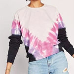 Daydreamer Flying V Varsity Tie Dye Crew Sweatshirt Size Small Photo 0
