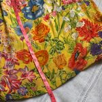Royal Silk Vintage Floral Maxi Skirt Yellow Size undefined Photo 11