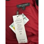 For Cynthia NWT! Women's Red Multi Media Tunic Top by , Sz: 2X (b18) Photo 3