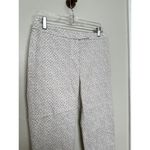 Peserico Slim Cut Tailored Straight Leg Casual Pants Stretch Twill Cropped White Size L Photo 1