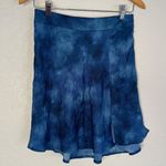 Free People Blue Martine Skirt Mini Hippie Boho Artsy Watercolor Indie Vacation Photo 2
