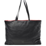 Mansur Gavriel Reversible Pillow Leather Tote Bag Black Photo 0
