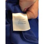 Evan Picone Royal Blue Satin Round Neck Cocktail Dress Short Sleeves Size 8 Photo 8