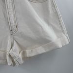 frame denim Frame Jean Shorts SZ 32 Denim NEW High Rise Cuff Ecru NWOT 100% Organic Cotton Photo 9