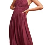 Anthropologie MOULINETTE SOEURS Women’s Ruched Halter Midi Dress Photo 0