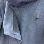 Columbia  Women Medium Heather Blue Asymmetrical Collar Sweatshirt Jacket Photo 9