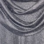 Alex Evenings SIZE 4 BLACK SILVER GLITTERY Sheath Dress w/ DRAPE Cowl Neck Photo 8