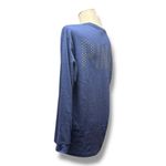 Victoria's Secret PINK  Long Sleeve Lace Up Studded Top Blue Medium Photo 3