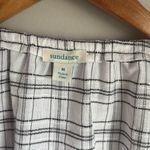 Sundance Dora Windowpane Check Gauze Wrap Top Billowy Balloon Sleeves Merium Photo 4