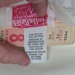 Vintage 70s Victorian Wedding Dress Bridgerton Lace High Neck Illusion Neckline White Size 8 Photo 13