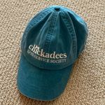 Adams  Chickadees KPhi Service Society Teal Blue Hat Baseball Cap One Size EUC Photo 0