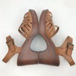 New b.o.c Gweneth Woodgrain Platform Sandal Women’s Size 9M Tan Photo 4