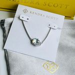 Kendra Scott Tess Dichroic Glass Silver Necklace Photo 2