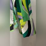 ZARA Green and Purple Button Down Shirt Photo 3