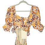 Sabo Skirt Australia Ahlee Fall Yellow Floral Frill Mini Dress Wrap Waist M NWT Photo 8