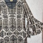 Show Me Your Mumu  Top Womens Small‎ Black Snakeskin Barry Bell Tunic Top Photo 2