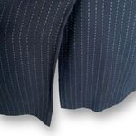 Vintage Jacqueline Ferrar Suit Set Pinstriped Printed Black Jacket Pencil Skirt Size 14 Photo 4