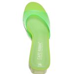 Cape Robbin NEW  ANJELIC HEELED SANDAL - GREEN CLEAR HEEL Photo 3