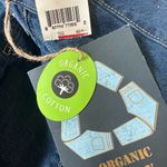 Indigo Rein Wide Leg Jeans Organic Cotton Sz 1 High Rise Flare Blue Denim 90s bohemian Photo 9