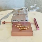 ADORNIA Swarovski Crystal‎ Climber Earrings, Diamonds, Gold, NWT Silver Photo 1