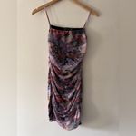 Pretty Little Thing  Lilac Cherry Blossom Asian Mesh Ruched Bodycon Dress Photo 1