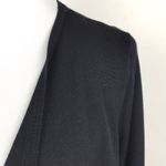 Thalia Sodi Black Open Front Pleated Cardigan Sweater Medium Photo 1