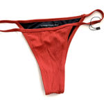 Somerfield Swim ribbed bikini bottom in clay/rust terracotta color Orange Photo 0