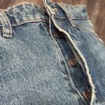 ZARA  Distressed Button Fly High Rise Denim Shorts 8 Photo 6