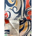 CAbi Whimsy Swirl White and Navy Structured Tank Women's Size 10 Whimsy 60s Photo 6