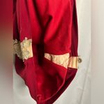 Let’s Burgundy Red and Gold Lace Formal Dress S Photo 10