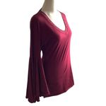 Rock & Roll Cowgirl  Red Bell Sleeve Blouse WORN ONCE Photo 1